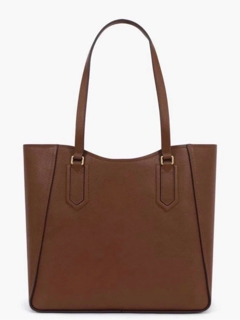 Marc Jacobs brown Pebbled Leather Tote with Gold Hardware